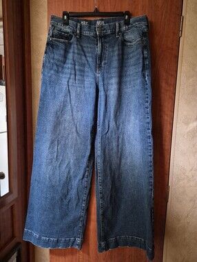 a.n.a High Rise Wide Leg Jeans Size 14